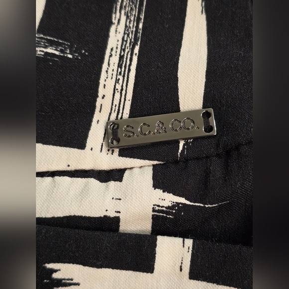 S.C. & Co. Skort Black White Check Athleisure size M new no tag - Picture 7 of 8